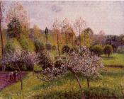 卡米耶 毕沙罗 : Flowering Apple Trees at Eragny